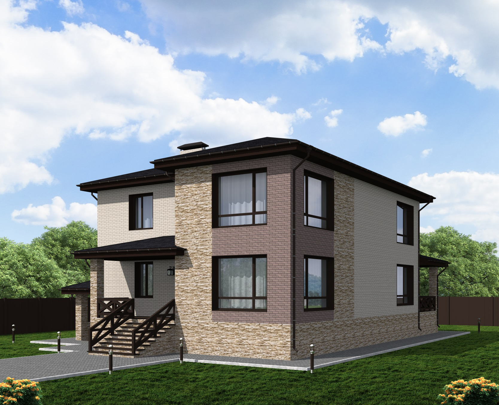 Проект дома с двухскатной крышей - оСтрой : Строительство и .